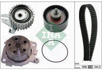 Pompe à eau + kit de courroie de distribution 530022630 Ina