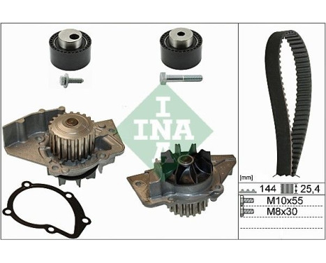 Pompe à eau + kit de courroie de distribution 530023530 Ina