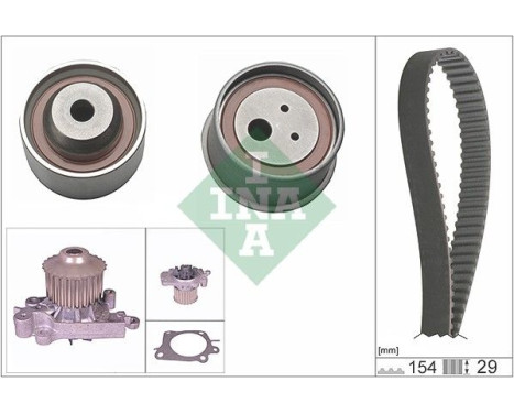 Pompe à eau + kit de courroie de distribution 530030730 Ina