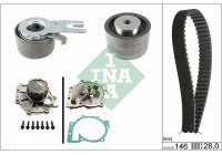 Pompe à eau + kit de courroie de distribution 530042130 Ina