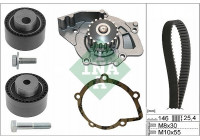 Pompe à eau + kit de courroie de distribution 530044631 Ina