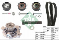 Pompe à eau + kit de courroie de distribution 530048330 Ina