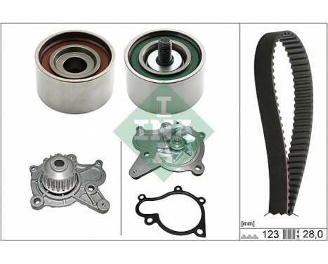 Pompe à eau + kit de courroie de distribution 530050231 Ina