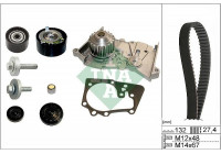 Pompe à eau + kit de courroie de distribution 530063930 Ina