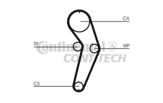 Pompe à eau + kit de courroie de distribution CT988WP1 Contitech, Image 4