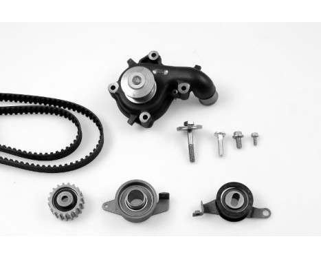 Pompe à eau + kit de courroie de distribution PK02271 Hepu