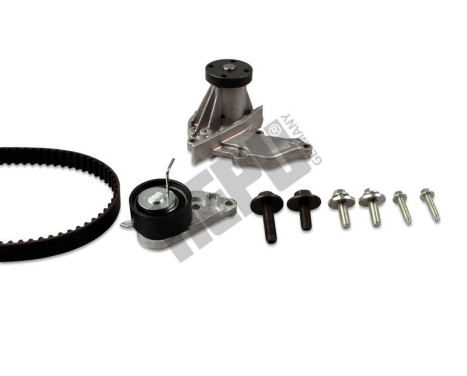 Pompe à eau + kit de courroie de distribution PK02350 Hepu
