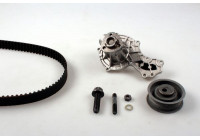 Pompe à eau + kit de courroie de distribution PK05125 Hepu