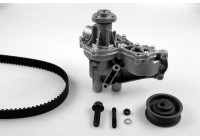 Pompe à eau + kit de courroie de distribution PK05135 Hepu