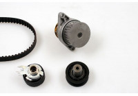 Pompe à eau + kit de courroie de distribution PK05560 Hepu