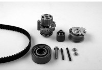 Pompe à eau + kit de courroie de distribution PK05696 Hepu