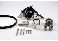Pompe à eau + kit de courroie de distribution PK05791 Hepu
