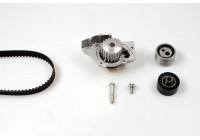 Pompe à eau + kit de courroie de distribution PK08410 Hepu