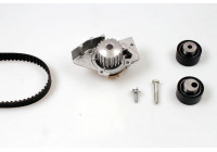 Pompe à eau + kit de courroie de distribution PK08411 Hepu