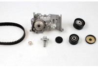 Pompe à eau + kit de courroie de distribution PK08420 Hepu