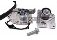 Pompe à eau + kit de courroie de distribution PK09551S Hepu