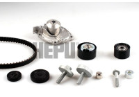 Pompe à eau + kit de courroie de distribution PK09553 Hepu