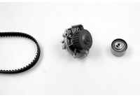 Pompe à eau + kit de courroie de distribution PK10581 Hepu