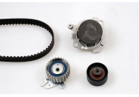 Pompe à eau + kit de courroie de distribution PK10870 Hepu
