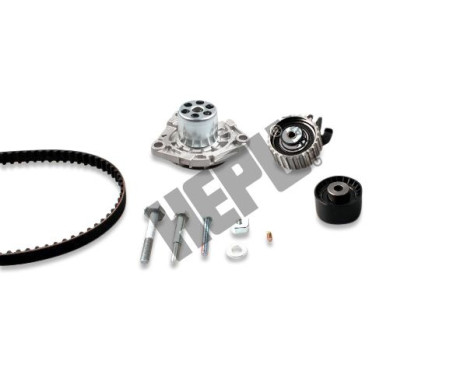Pompe à eau + kit de courroie de distribution PK10893 Hepu