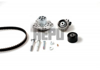 Pompe à eau + kit de courroie de distribution PK10894 Hepu