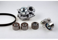 Pompe à eau + kit de courroie de distribution PK75762 Hepu