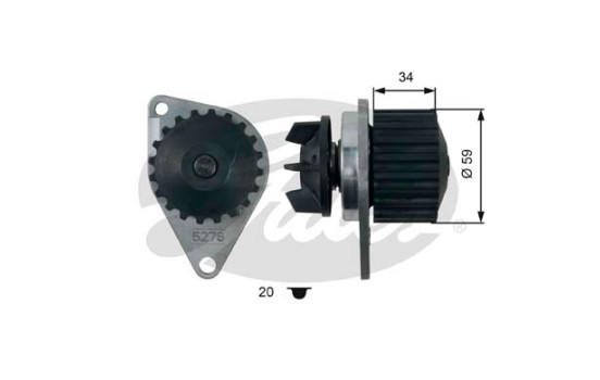 Pompe à eau + kit de courroie de distribution PowerGrip® KP15175XS-1 Gates, Image 2