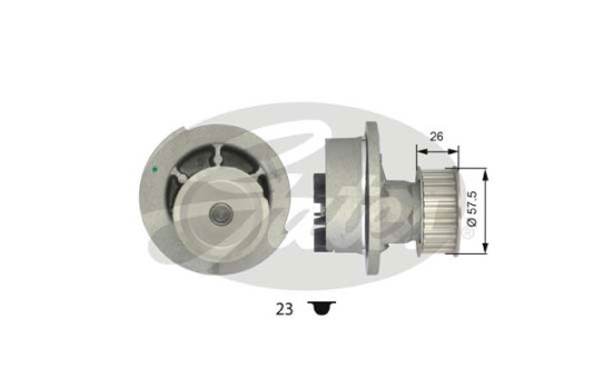 Pompe à eau + kit de courroie de distribution PowerGrip® KP15369XS-3 Gates