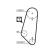 Pompe à eau + kit de courroie de distribution PowerGrip® KP15400 Gates, Vignette 3