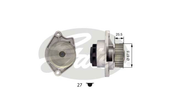 Pompe à eau + kit de courroie de distribution PowerGrip® KP15427XS-1 Gates, Image 3