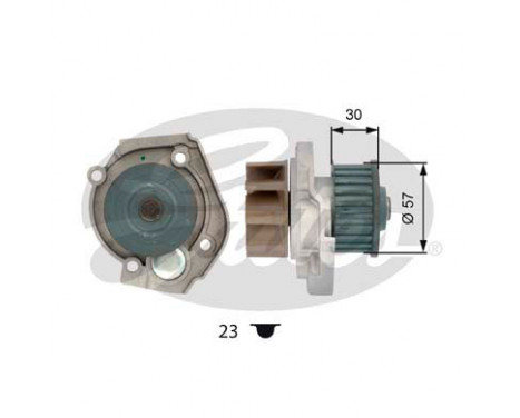 Pompe à eau + kit de courroie de distribution PowerGrip® KP15503XS-2 Gates, Image 2