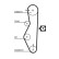 Pompe à eau + kit de courroie de distribution PowerGrip® KP15521 Gates, Vignette 2