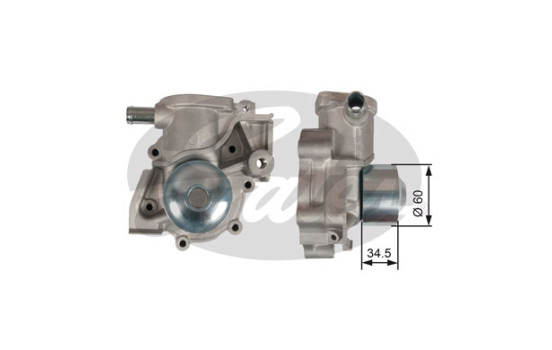Pompe à eau + kit de courroie de distribution PowerGrip® KP15537XS-3 Gates