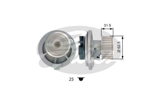 Pompe à eau + kit de courroie de distribution PowerGrip® KP25461XS Gates