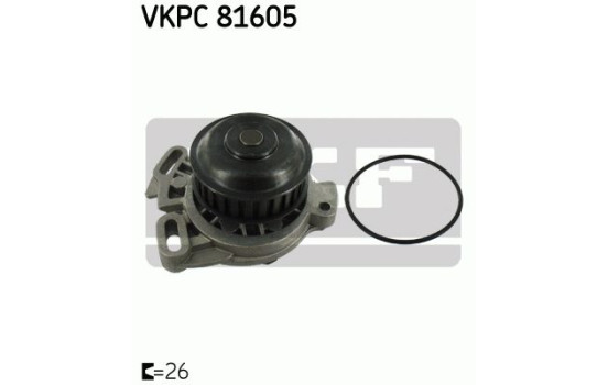 Pompe à eau + kit de courroie de distribution VKMC 01031 SKF, Image 2