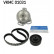 Pompe à eau + kit de courroie de distribution VKMC 01031 SKF