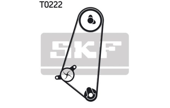 Pompe à eau + kit de courroie de distribution VKMC 01100 SKF, Image 4