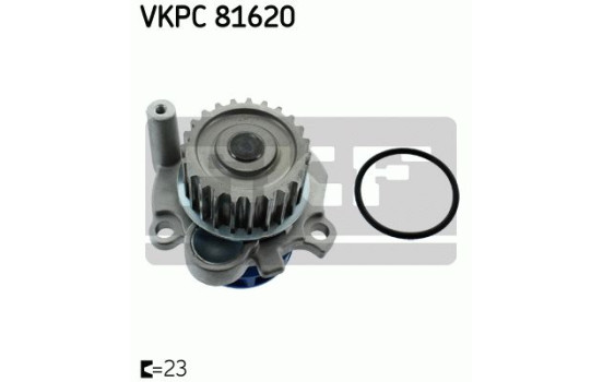 Pompe à eau + kit de courroie de distribution VKMC 01113-2 SKF, Image 2