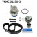 Pompe à eau + kit de courroie de distribution VKMC 01250-3 SKF