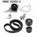 Pompe à eau + kit de courroie de distribution VKMC 01903-2 SKF, Vignette 2