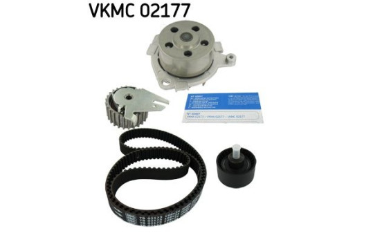 Pompe à eau + kit de courroie de distribution VKMC 02177 SKF, Image 2