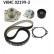 Pompe à eau + kit de courroie de distribution VKMC 02199-2 SKF, Vignette 2