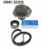 Pompe à eau + kit de courroie de distribution VKMC 02200 SKF, Vignette 2