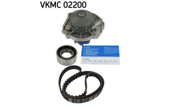 Pompe à eau + kit de courroie de distribution VKMC 02200 SKF, Image 2