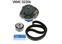 Pompe à eau + kit de courroie de distribution VKMC 02206 SKF