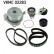 Pompe à eau + kit de courroie de distribution VKMC 02283 SKF, Vignette 2