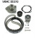 Pompe à eau + kit de courroie de distribution VKMC 05193 SKF