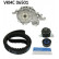 Pompe à eau + kit de courroie de distribution VKMC 06501 SKF