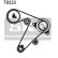 Pompe à eau + kit de courroie de distribution VKMC 06501 SKF, Vignette 2