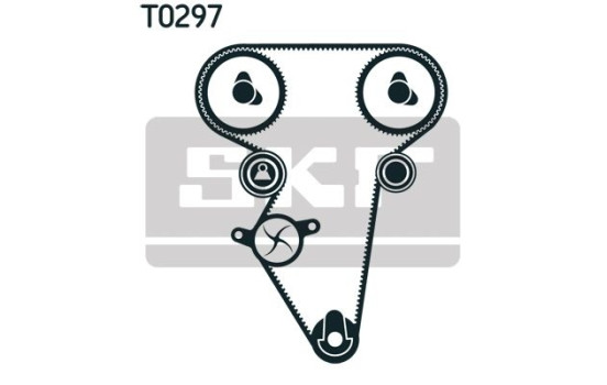 Pompe à eau + kit de courroie de distribution VKMC 90402 SKF, Image 6